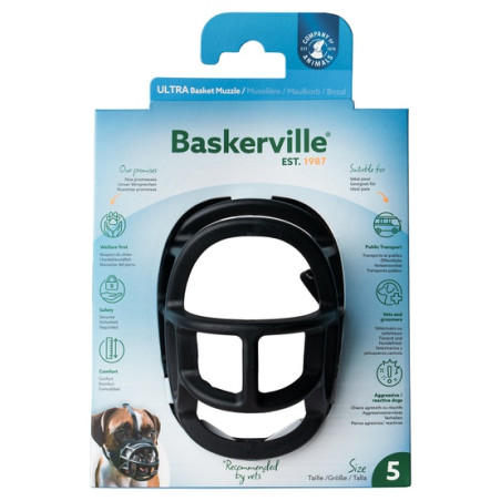 Baskerville Kaganiec Ultra-5 czarny - All4Animals