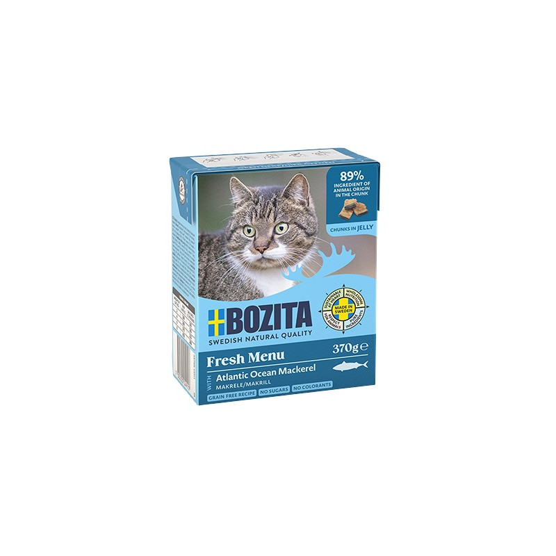 Bozita z Makrelą kawałki w galaretce kartonik 370g - All4Animals