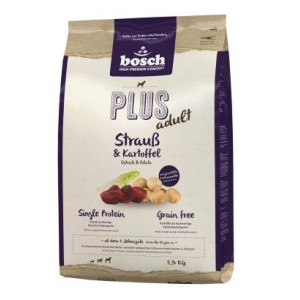 Bosch Plus Adult Struś & Ziemniak 1kg - All4Animals