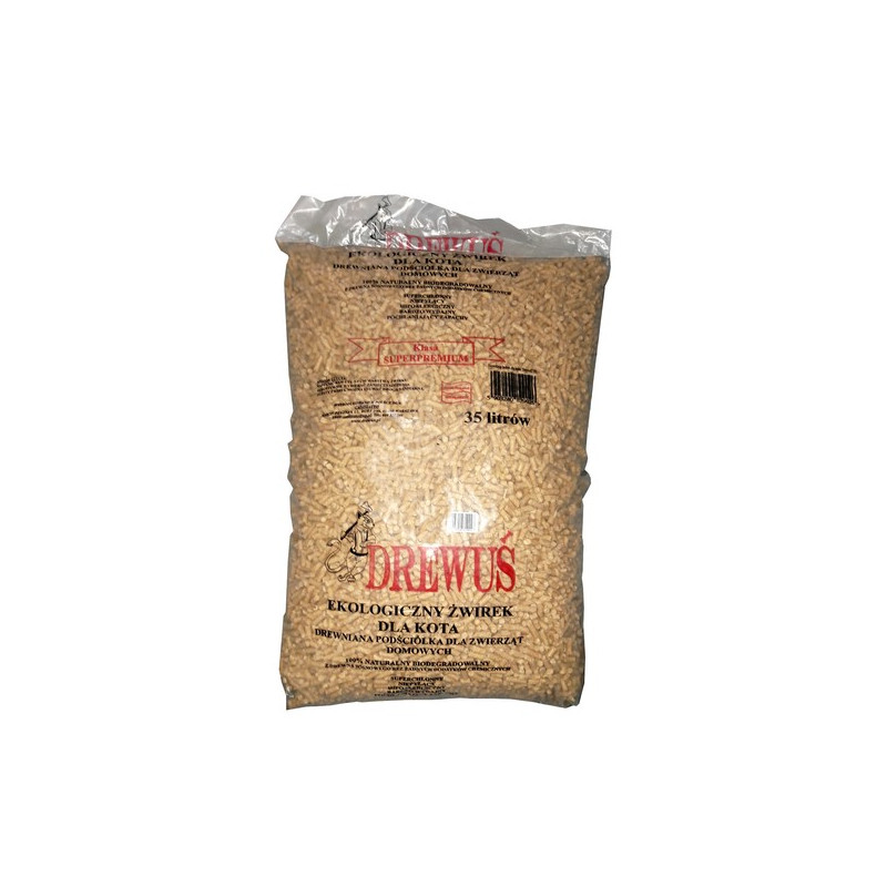 Drewuś 35L (15kg) żwir drewniany - All4Animals