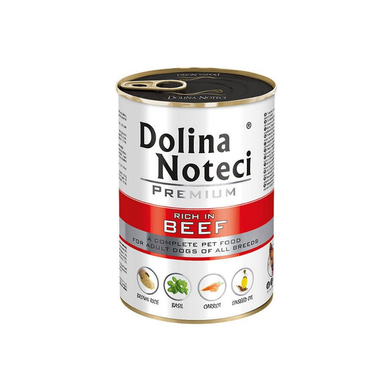Dolina Noteci Premium Pies Wołowina puszka 400g - All4Animals