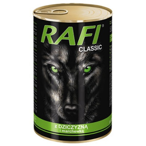 Rafi Pies Classic Dziczyzna i marchewka w sosie 1240g - All4Animals