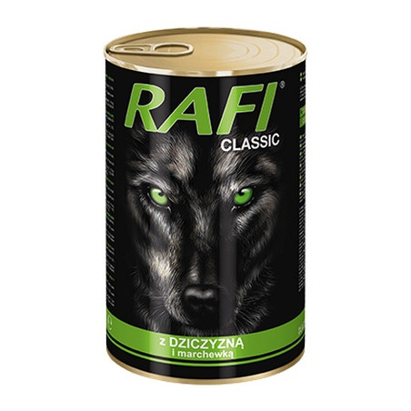 Rafi Pies Classic Dziczyzna i marchewka w sosie 1240g - All4Animals