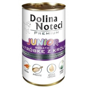 Dolina Noteci Premium Pies Junior Wątróbka z królika puszka 400g - All4Animals