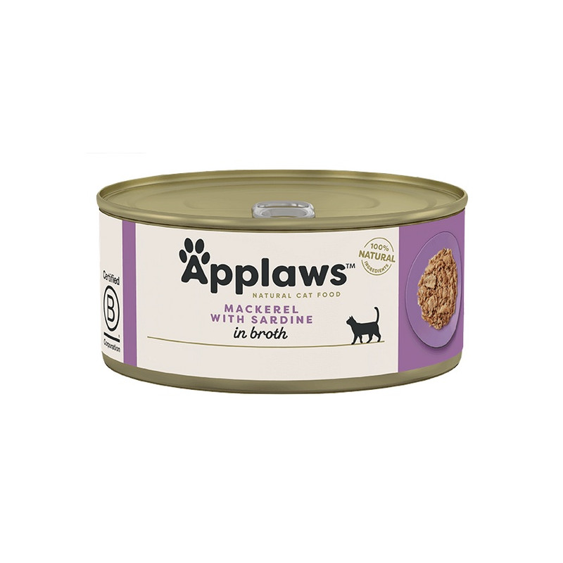 Applaws puszka dla kota Makrela i Sardynki 70g - All4Animals