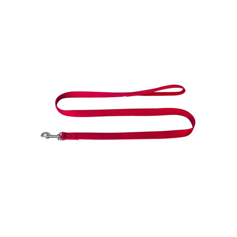 CHABA Smycz taśma - 16mm czerwona - All4Animals