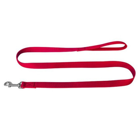 CHABA Smycz taśma - 16mm czerwona - All4Animals