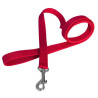 CHABA Smycz taśma - 16mm czerwona - All4Animals