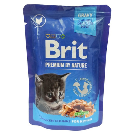 Brit Premium Cat Kitten Kurczak saszetka 100g - All4Animals