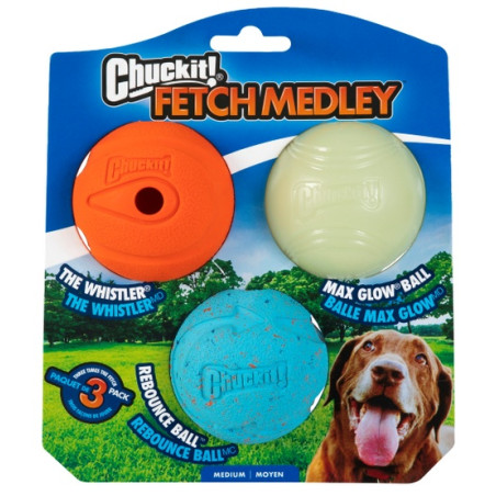 Chuckit! Fetch Medley Medium 3pak [520520] - All4Animals