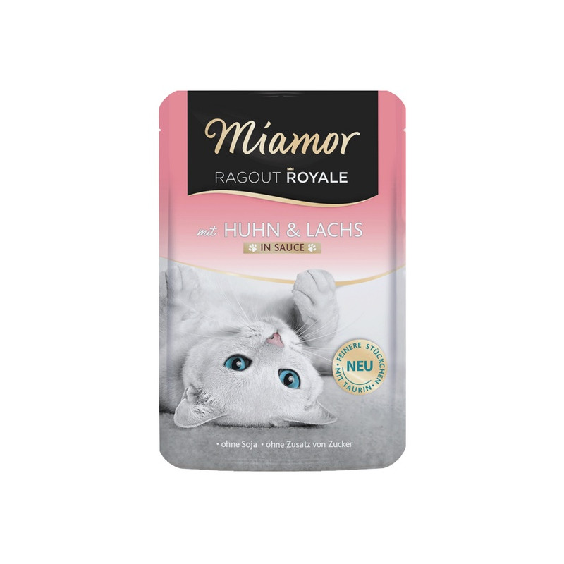Miamor Ragout Royale z kurczakiem i łososiem w sosie saszetka 100g - All4Animals