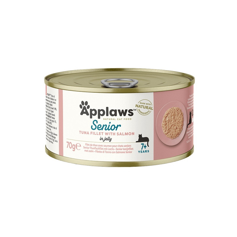 Applaws puszka dla kota Senior tuńczyk & łosoś 70g - All4Animals