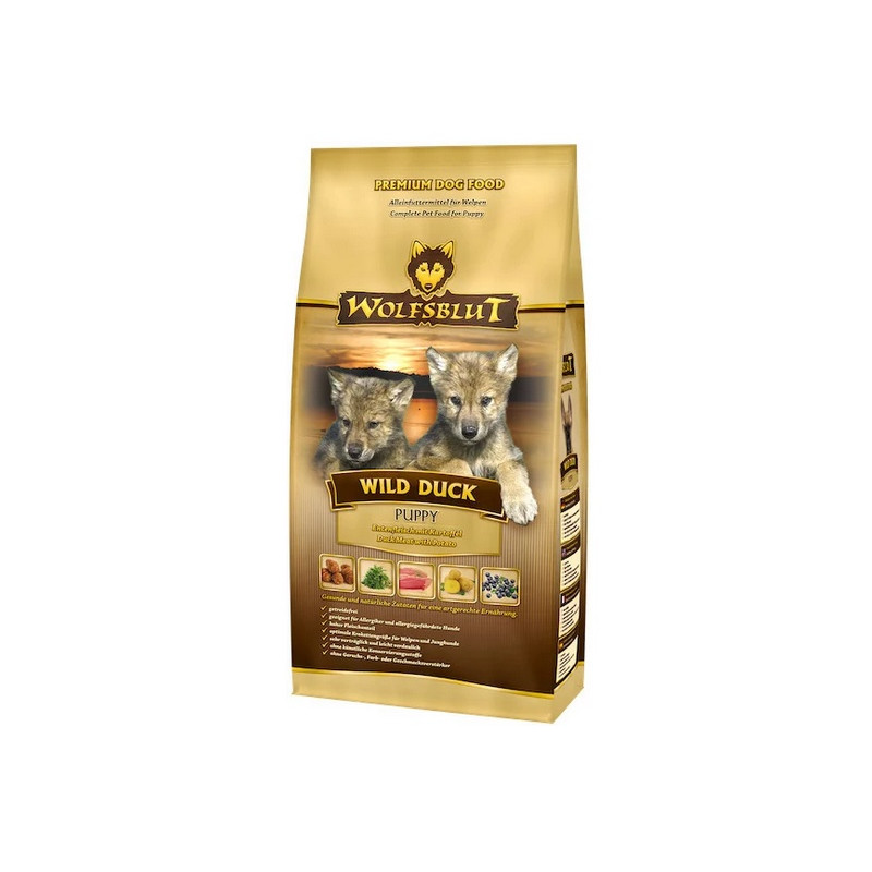 Wolfsblut Dog Wild Duck Puppy - kaczka i bataty 2kg - All4Animals