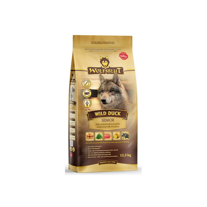 Wolfsblut Dog Wild Duck Senior - kaczka i bataty 2kg - All4Animals
