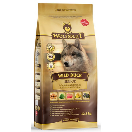 Wolfsblut Dog Wild Duck Senior - kaczka i bataty 2kg - All4Animals