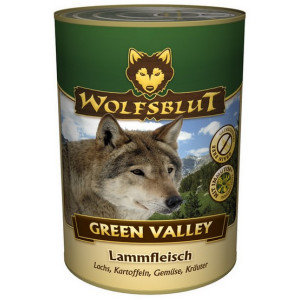 Wolfsblut Dog Green Valley - jagniecina, łosoś, ziemniaki puszka 395g - All4Animals