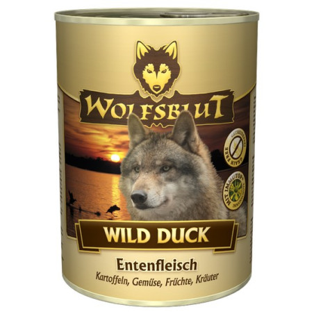 Wolfsblut Dog Wild Duck - kaczka i ziemniaki puszka 395g - All4Animals