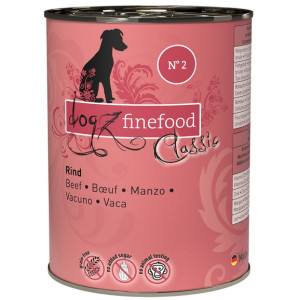 Dogz Finefood Classic N.02 Wołowina puszka 400g - All4Animals
