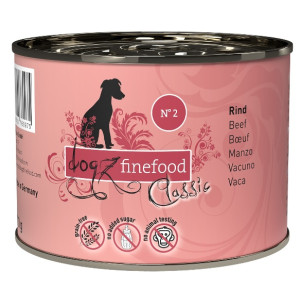 Dogz Finefood Classic N.02 Wołowina puszka 200g - All4Animals