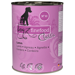 Dogz Finefood Classic N.10 Jagnięcina puszka 400g - All4Animals