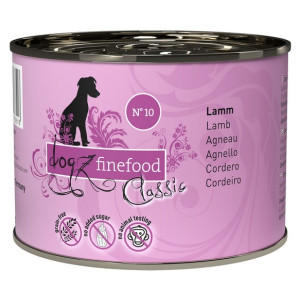 Dogz Finefood Classic N.10 Jagnięcina puszka 200g - All4Animals