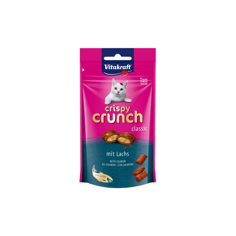 Vitakraft Cat Crispy Crunch łosoś 60g - All4Animals