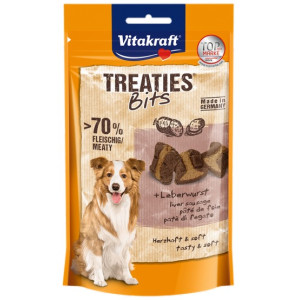 Vitakraft Dog Treaties Bits - Smaczne Kawałki - wątroba 120g [2328807] - All4Animals