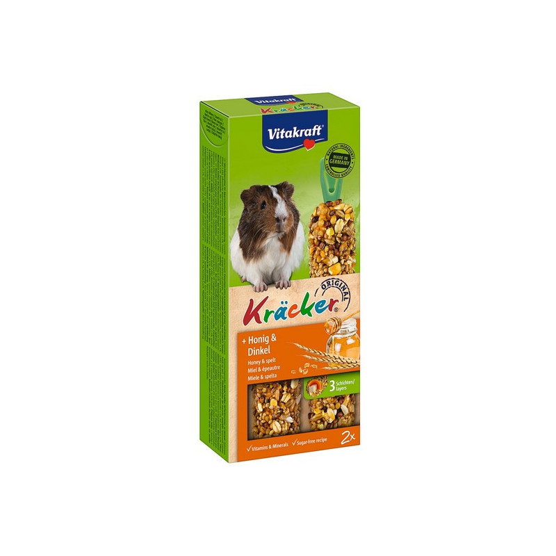 Vitakraft Kracker 2szt Świnka morska miód & orkisz 112g [10640] - All4Animals