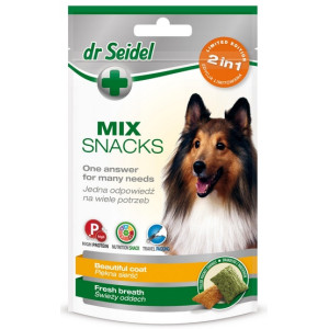 Dr Seidel Smakołyki dla psów 2w1 sierść/oddech 90g - All4Animals