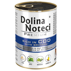 Dolina Noteci Premium Pies Dorsz i brokuły puszka 400g - All4Animals