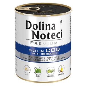 Dolina Noteci Premium Pies Dorsz i brokuły puszka 800g - All4Animals