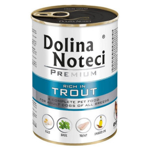 Dolina Noteci Premium Pies Pstrąg puszka 400g - All4Animals