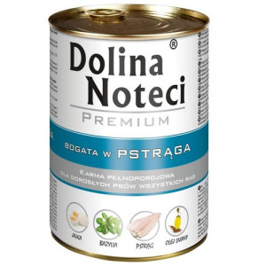 Dolina Noteci Premium Pies Pstrąg puszka 400g - All4Animals