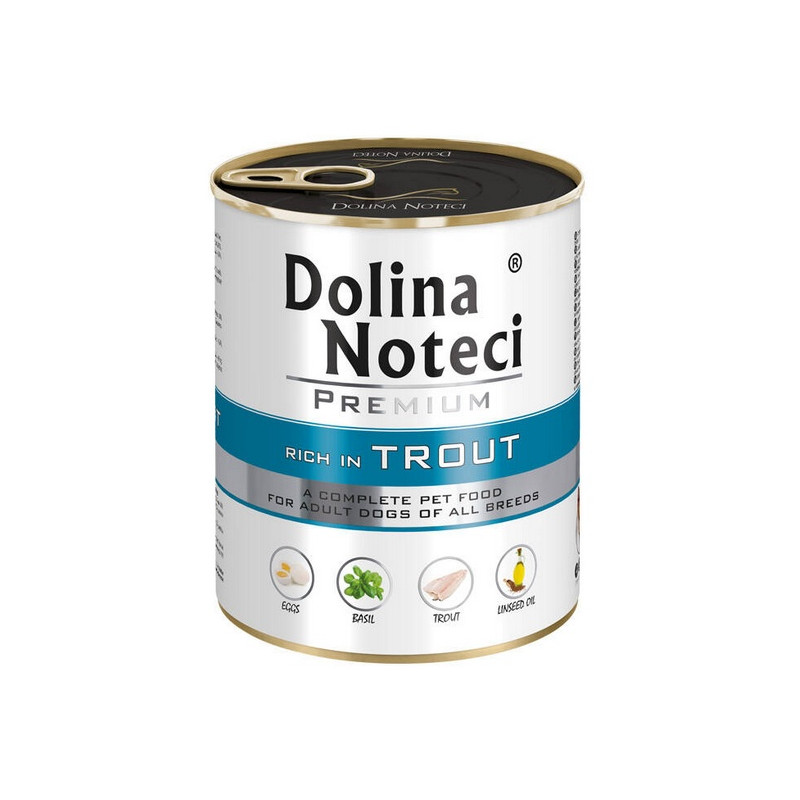 Dolina Noteci Premium Pies Pstrąg puszka 800g - All4Animals