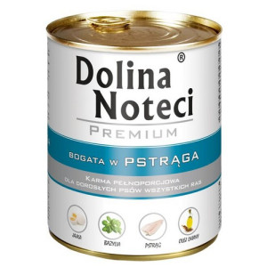 Dolina Noteci Premium Pies Pstrąg puszka 800g - All4Animals