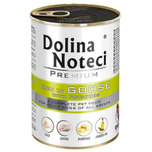 Dolina Noteci Premium Pies Gęś i ziemniaki puszka 400g - All4Animals