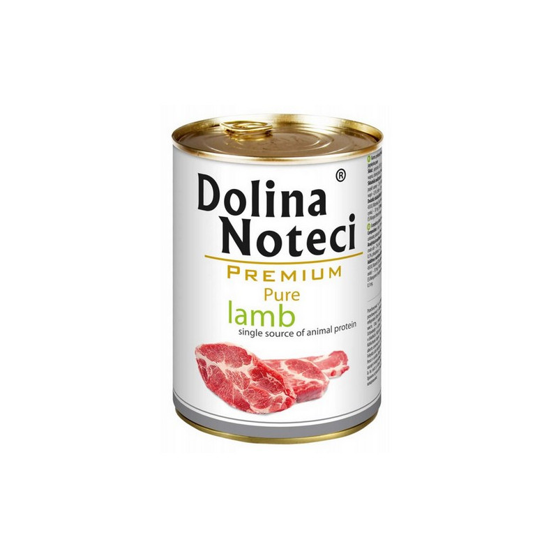 Dolina Noteci Premium Pies Pure Jagnięcina puszka 400g - All4Animals