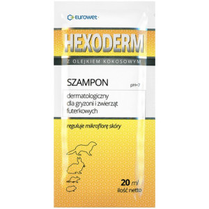 Hexoderm - szampon dermatologiczny dla gryzoni saszetka 20ml - 1 sztuka - All4Animals