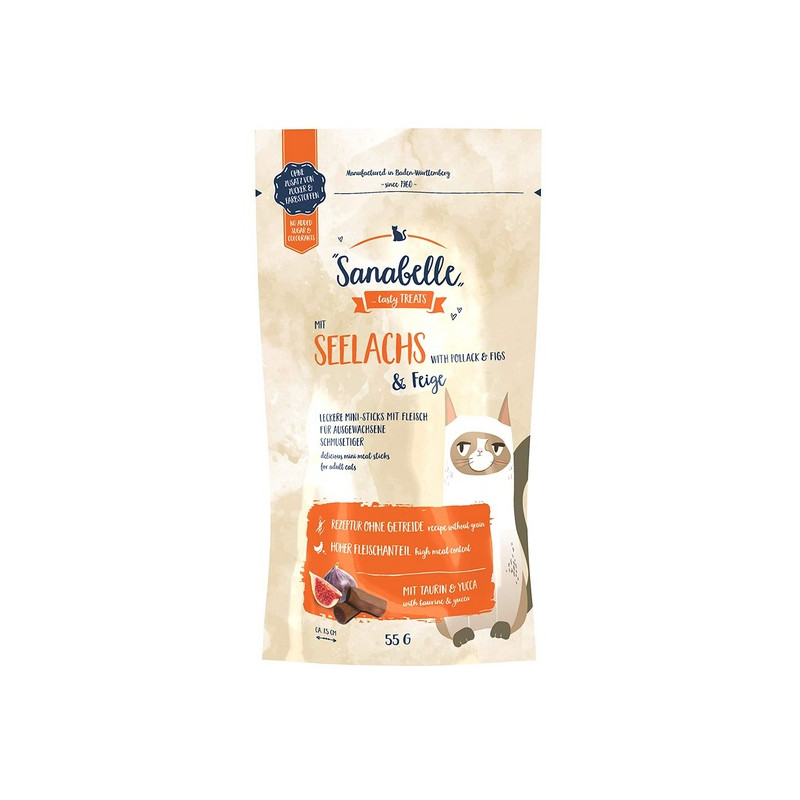 Sanabelle Snack Mintaj & Figi 55g - All4Animals Sanabelle Snack Mintaj & Figi 55g - All4Animals
