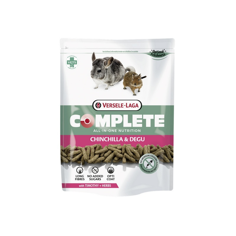 Versele-Laga Chinchilla & Degu Complete pokarm dla szynszyli i koszatniczki 500g - All4Animals Versele-Laga Chinchilla & Degu Complete pokarm dla szynszyli i koszatniczki 500g - All4Animals