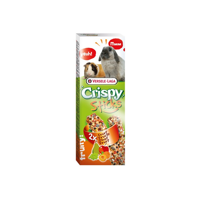 Versele-Laga Crispy Sticks Rabbit & Guinea Pig Fruits - kolby dla królików i świnek z owocami 110g - All4Animals