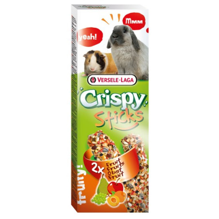 Versele-Laga Crispy Sticks Rabbit & Guinea Pig Fruits - kolby dla królików i świnek z owocami 110g - All4Animals