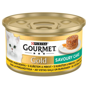 Gourmet Gold Savoury Cake z Kurczakiem i marchewką 85g - All4Animals