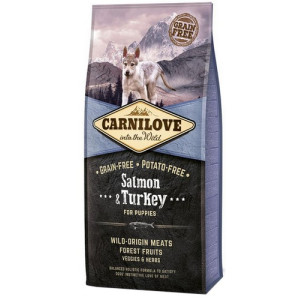 Carnilove Dog Salmon & Turkey Puppy - łosoś i indyk 1,5kg - All4Animals