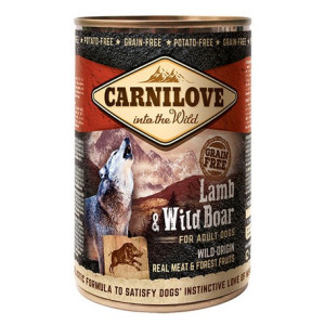 Carnilove Dog Wild Meat Lamb & Wild Boar Adult - jagnię i dzik puszka 400g - All4Animals