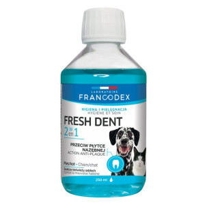 Francodex Fresh Dent płyn do higieny jamy ustnej 250ml [FR179120] - All4Animals