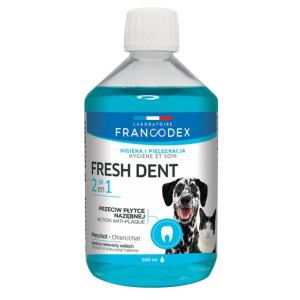 Francodex Fresh Dent płyn do higieny jamy ustnej 500ml [FR179121] - All4Animals