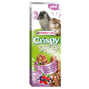 Versele-Laga Crispy Sticks Rabbit & Chinchilla Forest Fruits - kolby dla królików i szynszyli z leśnymi owocami 110g - All4Anima