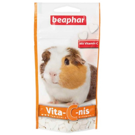 Beaphar Vita-C-Nis - witamina C dla świnki morskiej tabletki 50g - All4Animals