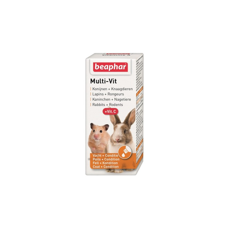 Beaphar Multi-Vit + witamina C dla gryzoni 20ml - All4Animals